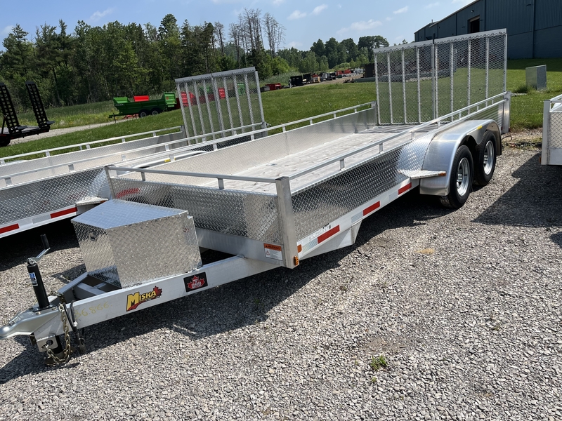 2026 Miska Silver Bullet 16' Aluminum Landscape Trailer